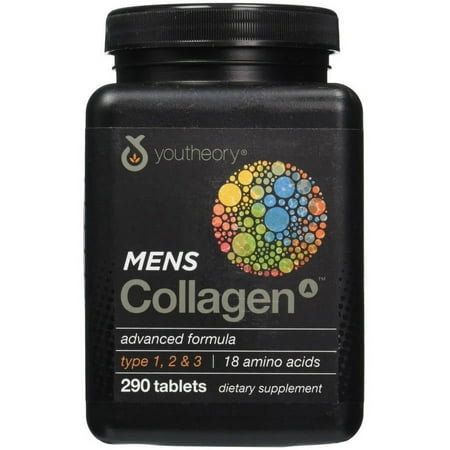 Youtheory Mens Collagen Advanced 1 & 3, 290 CT