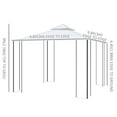 thumbnail image 3 of Outsunny 10' x 10' Steel Outdoor Patio Gazebo Canopy with Removable Mesh Curtains, Display Shelves, & Steel Frame, Beige, 3 of 10