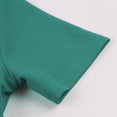 thumbnail image 3 of Jusqu'à 65 % de Rabais! Robes d'Été Mode pour Femmes 2024 Grande Taille Manches Courtes Col en V Revers Couleur Tenue Formelle Taille Haute Boutons Confection Robe, 3 of 6