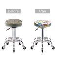 thumbnail image 3 of cute dinosaur AD Round Bar Stool Seat Covers, Elastic Round Chair Cover Stool Seat Slipcover Bar Stool Cushions Round Pad for 12-14 inch, 3 of 5