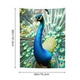 thumbnail image 3 of ZFLMY Peacock Feathers Tapestry Wall Art Home Decor 100% Polyester 30*40in, 3 of 5