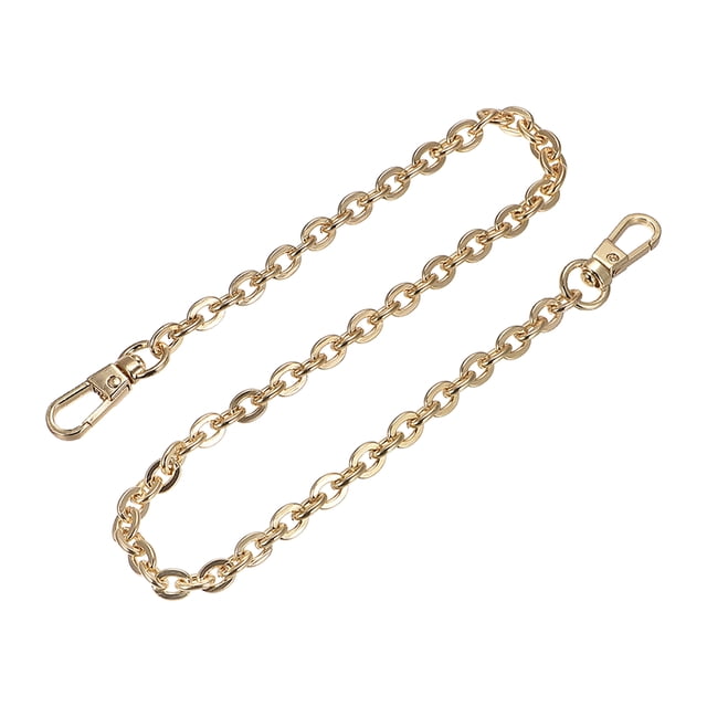 Monedero Cadena Correa, 16x0.24 Plano Cadena Correa Bolso Cadenas Accesorios Monedero Correas Hombro Cruzado Cuerpo Repuesto Correa (Dorado Tono)