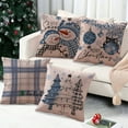 thumbnail image 7 of Moocorvic Christmas Check Plaid Throw Pillow Covers, for Sofa Couch Bedroom Farmhouse Decorative 18X18, 7 of 7