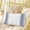 Blue, variant on Abstract Geometric Blue Stripe, Queen Size Pillow Cover, Pillowcase Protectors with Zipper, Breathable Decorative Throw Pillow Case Cover, White Backdrop Pillow Shams for Couch Sofa 20x30Inch