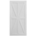 thumbnail image 3 of 24" x 80" Star-Style Sliding Barn Wood Door, Interior Barn Door Wood Panel, Unfinished Solid Natural Panelled Slab, DIY Assemblely, Easy Install, Apply to Rooms & Storage Closet, X-Frame, 3 of 7