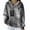 Gray, variant on Women's Checkered Cross Hooded Sweatshirt Fashion Graphic Pullover Hoodie with Stretch Comfort, Casual Long Sleeve Top for Streetwear Style Green