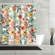 thumbnail image 5 of Cortina De Ducha Para Baño Con Estampado Abstracto De Plantas Y Flores, Cortina De Poliéster Impermeable Para Separar El Baño, Cortina De Puerta, 5 of 6
