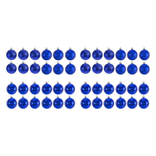 Transemion 24pieces Effective Decoration Balls Easy To Christmas Essentials Durable blue 2Set