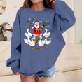 thumbnail image 2 of Birdeem Chandail à Capuchon de Noël pour Enfants, Manches Longues Imprimés Décontracté Ample Doublé Polaire Chaud Col Rond Tenue, 2 of 4