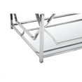 thumbnail image 4 of Pangea Home Edward Metal Rectangle Coffee Table with Glass in Silver, 4 of 4