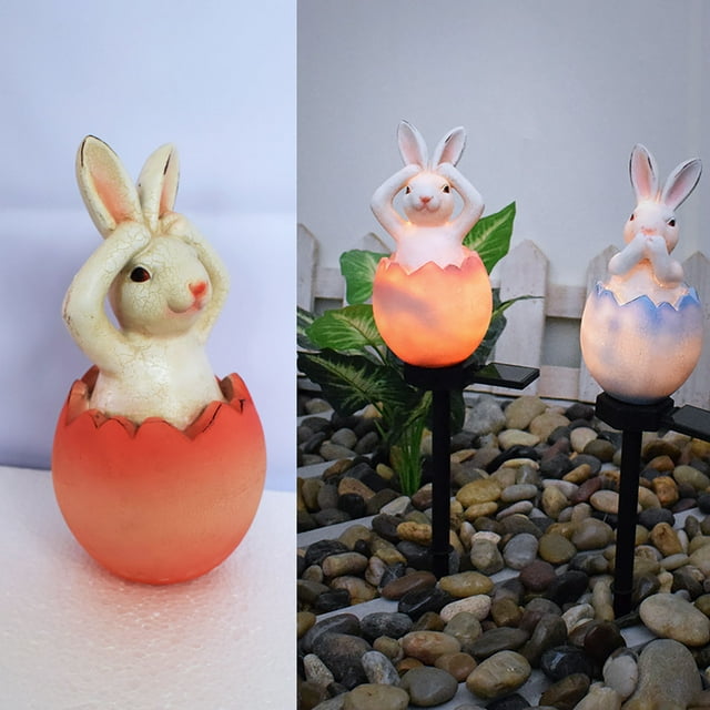 Boreal Craft Bunny Light Lights Cute Lighting Light Route Decoration Garden Solar Rabbit Garden Lamps Rice Lights Battery Operated with Lamp Shades for Floor Lamps Rice Lights Plug in 100 Star Lights