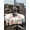 White, variant on Easter Outdoor Tablecloth - 54x54 Inch Square Dining Table Cover, Country Spring Rabbit Feet Eggs Botanical Flowers Waterproof Outdoor Table Cloth with Umbrella Hole & Zipper for Picnic/Patio/Party
