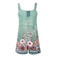 thumbnail image 5 of Drses Women's Summer Casual Sleeveless Rompers Loose Spaghetti Strap Denim Shorts Overalls Jumpsuit with Pockets, 5 of 5