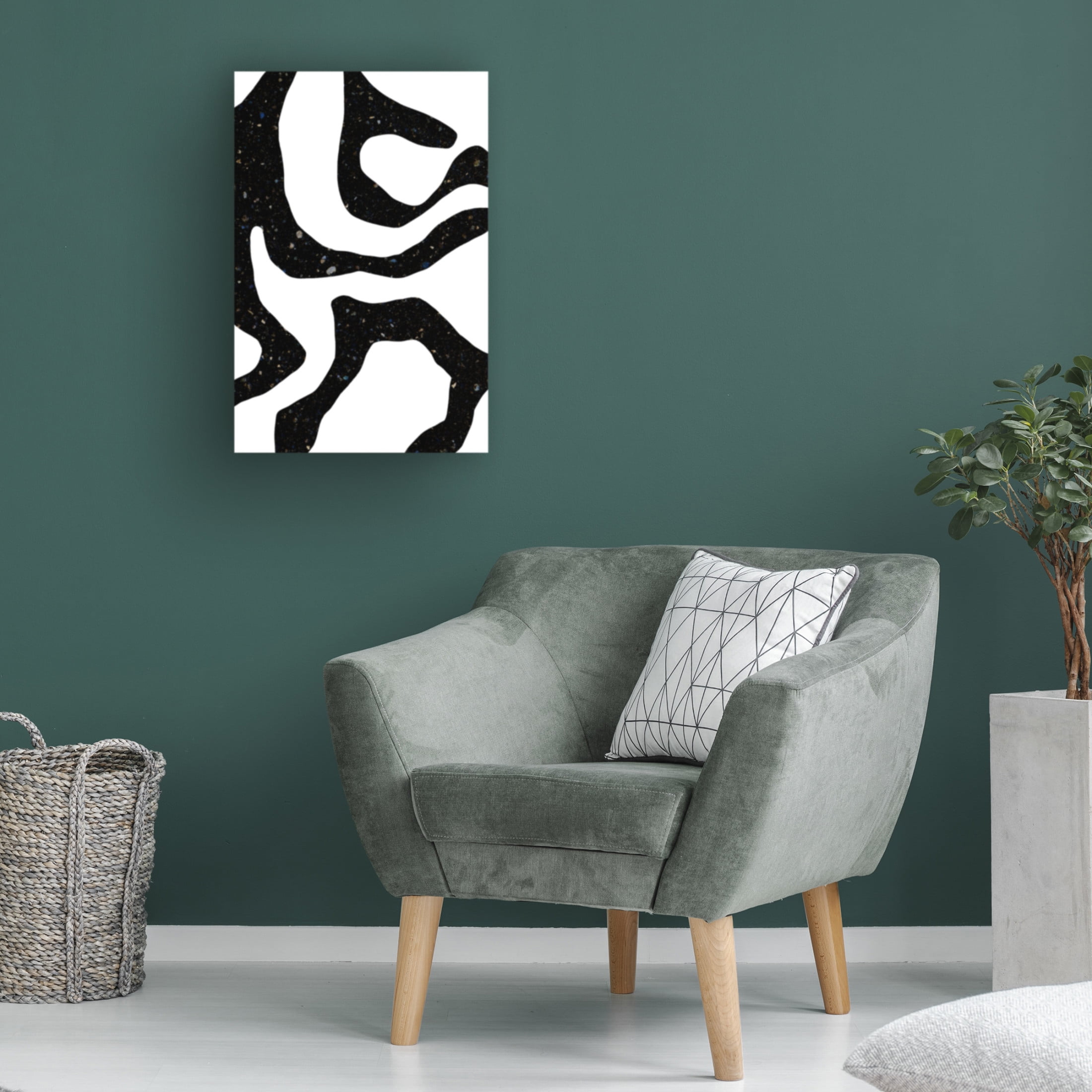 Trademark Fine Art uplusmestudio Black Gems Canvas Wall Art