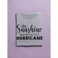 thumbnail image 3 of Sunshine Mixed With Hurricane Women T-Shirt, Female Large, 3 of 4