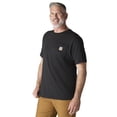 thumbnail image 4 of Playera Carhartt de manga corta, pesada, con bolsillo, negra, para hombre, 4 of 9