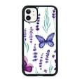 thumbnail image 1 of Case for iPhone 11 6.1 Inch,Purple Butterfly Pattern TPU Bumper Anti-Slip Case, 1 of 5