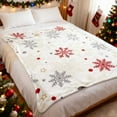 thumbnail image 4 of JLFNYA Christmas Blanket, 52" x 60" Christmas Throw Blanket, Christmas Blankets for Couch Sofa Bed, Christmas Blankets and Throws for Holiday Party Christmas Decorations, Christmas Gifts for Women, 4 of 7