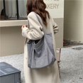 thumbnail image 3 of JennyShop Tote Bag Korean Woolen Shoulder Canvas Bag Female Student Large Capacity Cloth Bag, 3 of 8