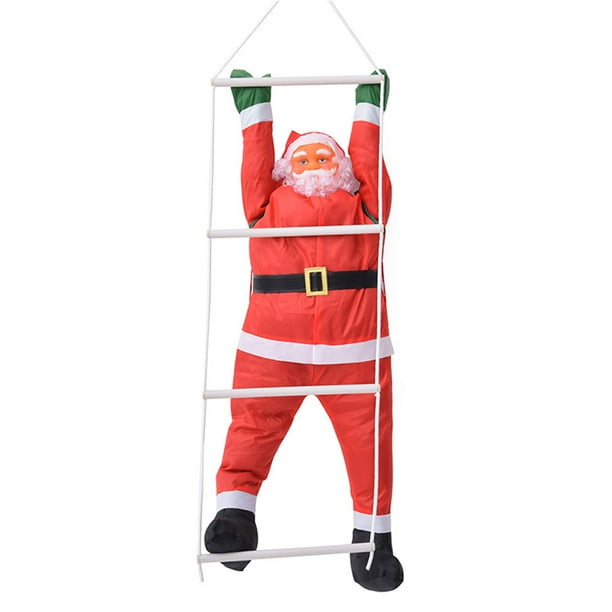 60CM Climbing Rope Ladder Santa Claus Christmas Decorations Outdoor