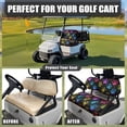 thumbnail image 5 of Aplkyhs Dog Paw Pattern Golf Cart Seat Covers Club Car Elastic Golf Cart Seat Covers Front Seat A Perfect Balance of Warmth in Winter and Cooling in Summer Designed for Golf Lover Black, 5 of 7