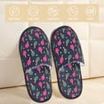 thumbnail image 2 of Bixox Men's Women's Ping Pong Rackets And Balls Patterned Plush House Slippers, Memory Foam Slippers, Indoor and Outdoor Warm Plush Bedroom Shoes, Soft Flat Sole, Comfortable and Non-slip, 2 of 5