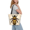 thumbnail image 6 of KLL Tote Bag for Women Honey Bee Print Shopping Grocery Reusable Bags for Office School Shopping Travel, 6 of 6