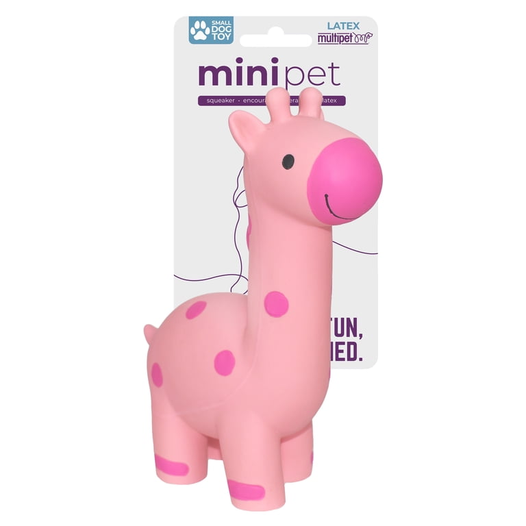 Multipet, Dog Toy Giraffe Latex, 5.75 inches, Assorted Colors