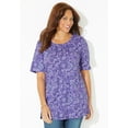 thumbnail image 3 of Catherines Women's Plus Size Easy Fit Short Sleeve Scoopneck Tunic, 3 of 4