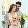 thumbnail image 5 of LotFancy 12" Teddy Bear Stuffed Animal, 3 Pcs Plush Toy Gift for Women,Girlfriend, 5 of 10