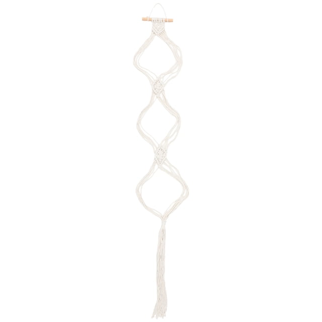 Colgador de pared de macramé para sombreros, estilo bohemio, tapiz tejido, decoración, soporte de exhibición para sombreros de pared