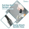 thumbnail image 5 of TEHILA Space Saver 16 Gallon Grey Utility Sink with Black Faucet & Side-Sprayer, 5 of 9