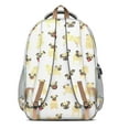 thumbnail image 3 of Cute Cartoon Pug Backpack for School,Cute School Bag,Schoolbag with Adjustable Shoulder Straps & Padded Back,16.9 Inch, 3 of 5