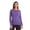 Purple, variant on Women’s Long Sleeve Underscrub T-Shirt – Soft Fitted Undershirt Tee for Nurses, Doctors & Everyday Wear