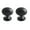 Dumb Black, variant on HDJNal 2 Pcs Cute Pigeon Egg Knobs with Screws - 29mm Diameter - Round Vintage Pull Handles for Home & Office Furniture - Kitchen Cabinet, Drawers & Cupboard Doors,Bright Chromium