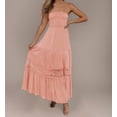 thumbnail image 1 of Generic Pure Color Tube-Top Hem Long Sleeveless Retro Bohemian Waist-Tight Temperament Dress, 1 of 1