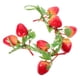 thumbnail image 2 of KAKOWELY Espumas artificiales Hojas de fresa Vid Racimo de fresas Simulación Vid de fresa, 2 of 5