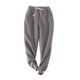 thumbnail image 1 of Minnieouse Manténgase abrigado y cómodo durante todo el invierno Pantalones largos de felpa cálidos de invierno Pantalón deportivo de felpa Prendas para la parte inferior del cuerpo gris oscuro SG, 1 of 6