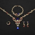 thumbnail image 4 of TIMIFIS Boucles d'Oreilles Femmes Ensemble de Bijoux Mode 5 Pcs Accessoires Bijoux en Or - Été, 4 of 7