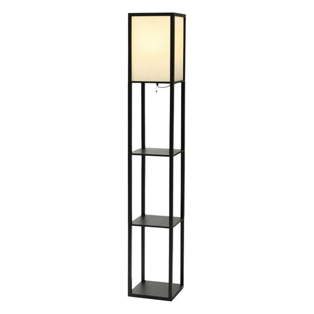 Floor light with shelves deals