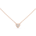 thumbnail image 4 of Zuwelria Certified Diamond Heart Pendant | 0.36 Ct Latest Design Round Cut Diamond Pendant Necklace with Chain for Women | 18K Rose Gold Plated Silver, 4 of 8