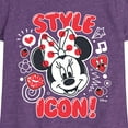 thumbnail image 3 of Disney Jr. - Style Icon Minnie - Girls Fitted Short Sleeve Tee, 3 of 5