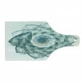 thumbnail image 1 of Spires Cutting Board, Flower Shaped Spiral Digital Vortex Pattern with Colored Elements Image, Decorative Tempered Glass Cutting and Serving Board, Wine Bottle Shape, Teal, by Ambesonne, 1 of 1