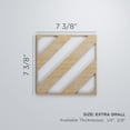 thumbnail image 3 of Ekena Millwork 7 3/8"W x 7 3/8"H x 1/4"T Extra Small Strymon Decorative Fretwork Wood Wall Panels, Hickory, 3 of 18
