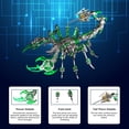 thumbnail image 4 of Puzle metálico 3D Scorpion King Green Steel Warcraft Collection, 4 of 7