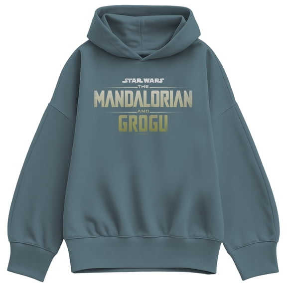 The Mandalorian And Grogu - Logo - Women's Oversized Fleece Hoodie Sweatshirt