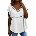 thumbnail image 4 of SHenli Tank Tops for Women Beaded Spaghetti Strap Flower Flowy Summer Shirts Gingham Plaid Striped Basic Tight Workout Tees White XL, 4 of 5