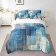 YST Modern 7 Pcs Comforter Set Twin,Mid Century Ombre Bed in a Bag for