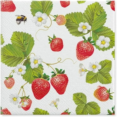 Keep Unique Fruit Paper Luncheon Decoupage Napkins, Assorted Color, 20/Pack