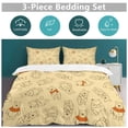 thumbnail image 5 of Winnie The Pooh 3 Piece Bedding Set Cartoon Comforter Set Cute Duvet Cover Sets Super Soft Aldult Bedding Set Kids Bedroom Gifts,1 Duvet Cover with 2 Pillowcases 79"x90", 5 of 8